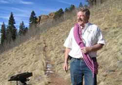 Director Carl playing around on Pikes Peak
