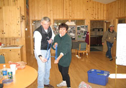 Learning safety rope work